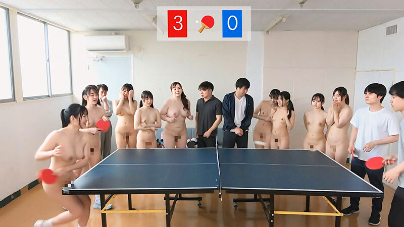 「【素人】全裸卓球部の羞恥プレイ！3P・4P乱交で弱小部員が男子部員に翻弄される逆襲劇」のサンプル画像11枚目