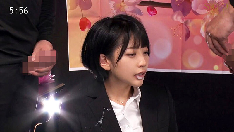 「夏目響が女子アナ役で潮吹き羞恥プレイ！生放送中に絶頂を我慢する姿がエロすぎる」のサンプル画像8枚目