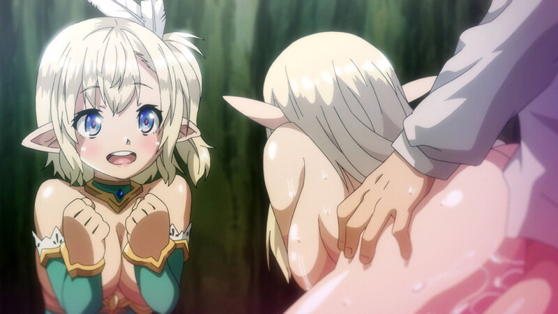 「美少女巨乳エルフと3P中出しプレイ｜OVAスケベエルフ探訪記#2フェラシーン収録」のサンプル画像9枚目