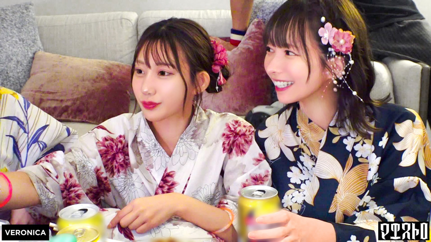 「【春乃るる・天馬ゆい】浴衣美女をナンパして集団プレイ！素人娘たちと夏の夜の濃厚体験」のサムネイル