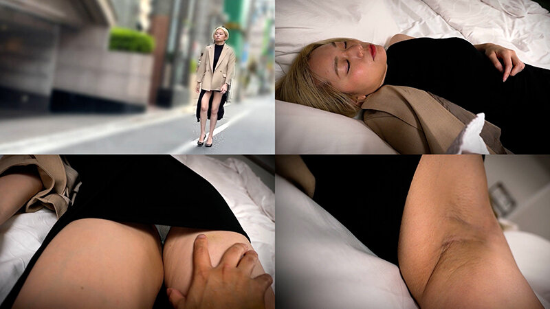 「【素人美少女】無防備に眠る妹系金髪美乳お姉さんに中出しハメ撮り盗撮プレイ」のサンプル画像6枚目