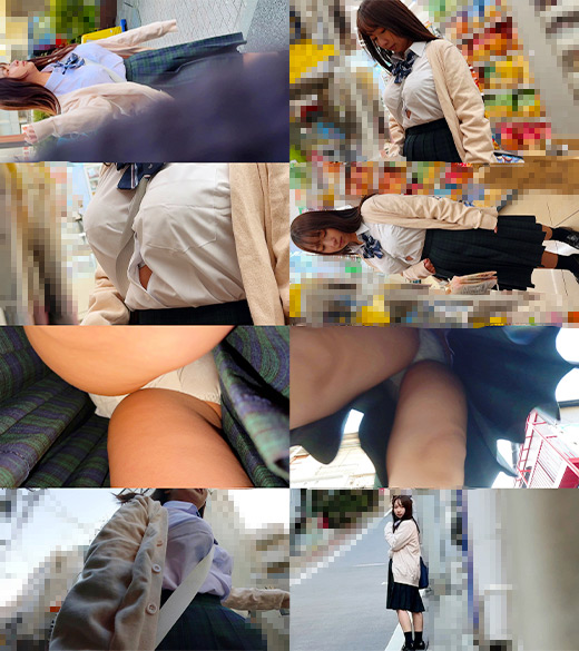 「【巨乳女子学生】白パンツの美少女が巨根で責められる痴漢プレイ動画【素人JD】」のサムネイル