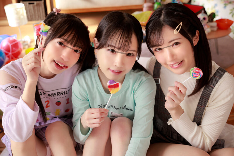 「【中出し】好奇心旺盛なスレンダー美少女3人組がM男を責める小悪魔痴女プレイ」のサンプル画像16枚目