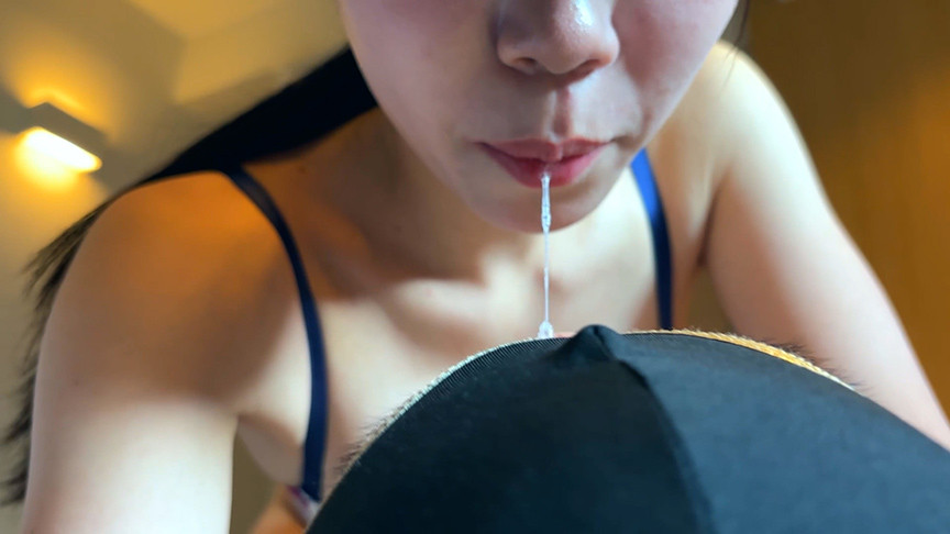 「【素人ギャル】黒髪美女の濃厚鼻フェラ責め【M男プレイ】パッチリ目の美少女がご奉仕」のサンプル画像3枚目