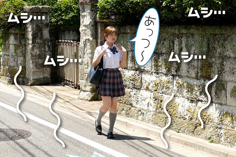 「【素人JK】制服女子校生のパンチラに我慢できず近親相姦！無防備なスカートの中が丸見え」のサンプル画像1枚目