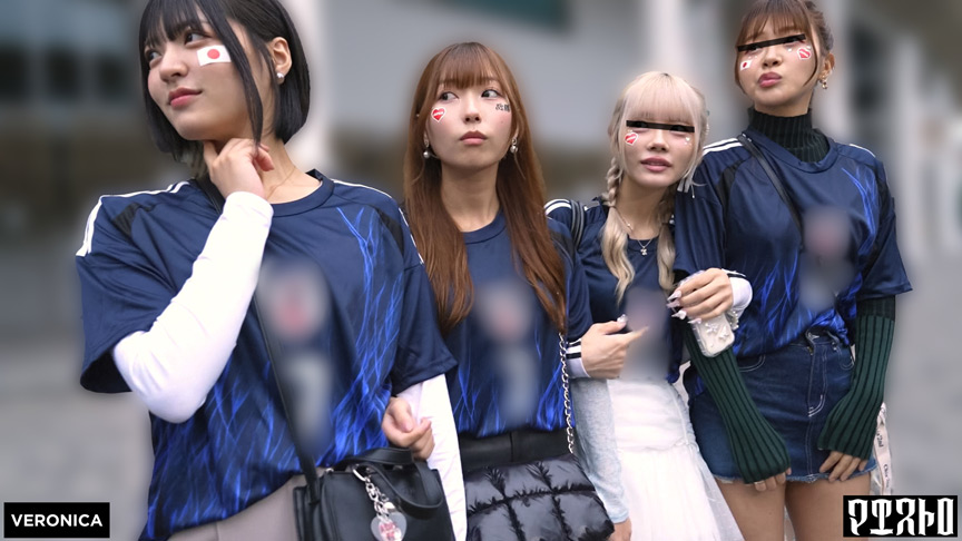 「【素人】美少女サポーターみゆ＆ゆみとスタジアム外で禁断の密会！興奮の秘密プレイ」のサムネイル