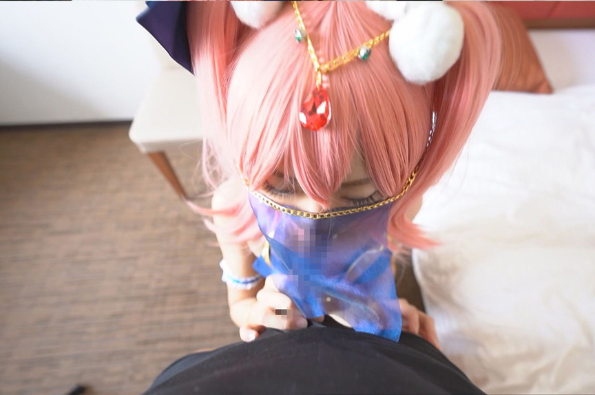 「【コスプレ】美乳コスプレイヤーが濃厚フェラご奉仕！可愛すぎる顔面と神スタイルに興奮必至」のサンプル画像5枚目