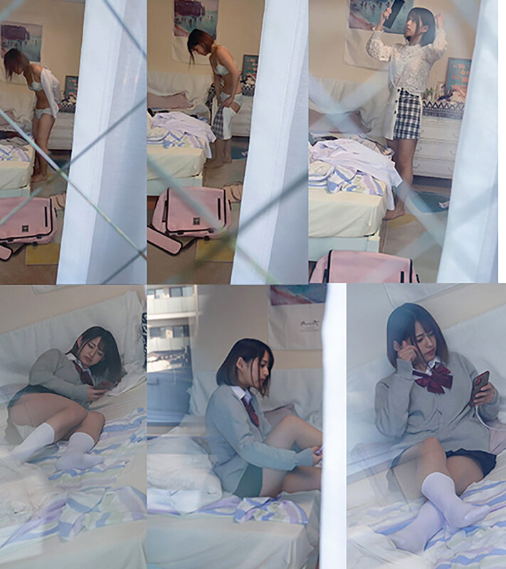 「素人JK制服パンチラ盗撮動画|隣人女子2人の登校姿を覗き見した8日間の記録」のサンプル画像10枚目