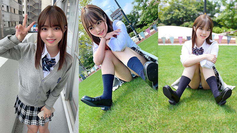 「【素人美少女】制服JDの彼氏とのプライベート映像流出！ホテルで中出し連発の濃厚ハメ撮り」のサムネイル